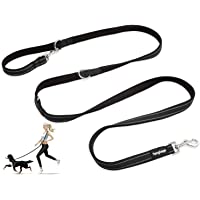 Yangbaga Correa para Perros Multiposición- Correa Perro adiestramiento Nylon Correa Doble- 4 Longitudes para Perro…